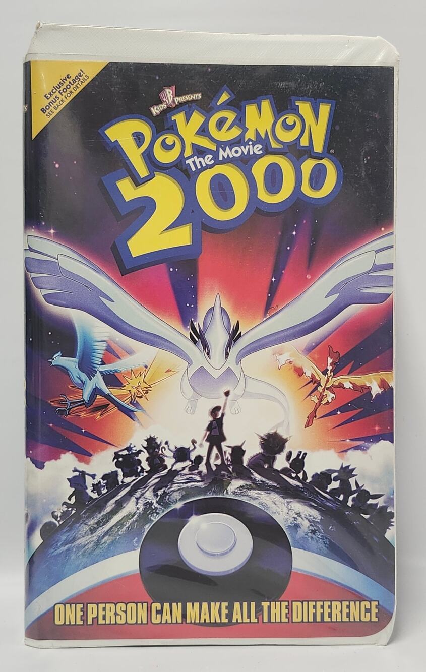 Vintage Pokemon The Movie 2000 VHS Clamshell Pikachu Lugia Warner Bros